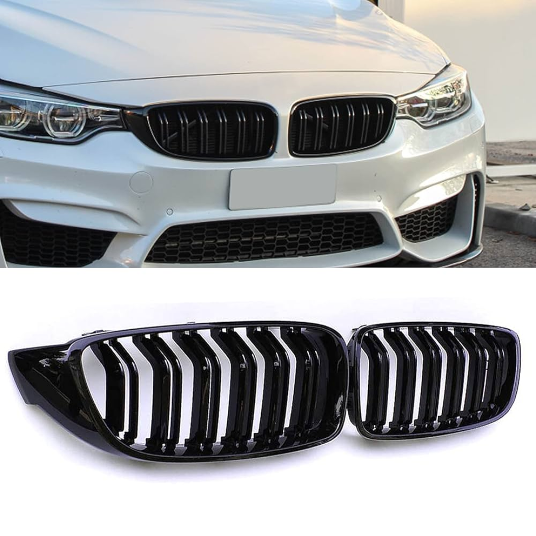 BM F80 M3 /F82 M4 GLOSS BLACK KIDNEY GRILLS (NON OEM)