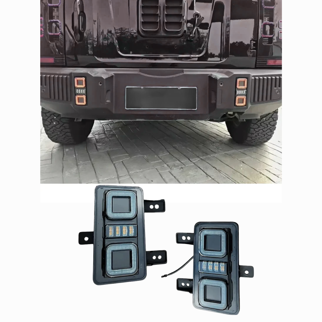 JETOUR T2 DEFENDER STYLE SQUARE BUMPER LIGHTS (non oem)