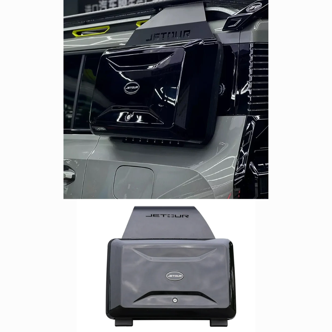 JETOUR T2 SIDE STORAGE BOX -DEFENDER STYLE - GLOSS BLACK (non oem)