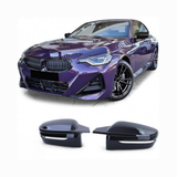 BM G42 MIRROR COVERS - M3/M4 STYLE GLOSS BLACK (non oem)