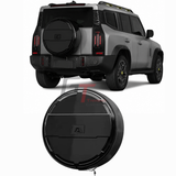 JETOUR T2 SPARE WHEEL COVER -  STAINLESS STEEL - FULL GLOSS BLACK (non oem)