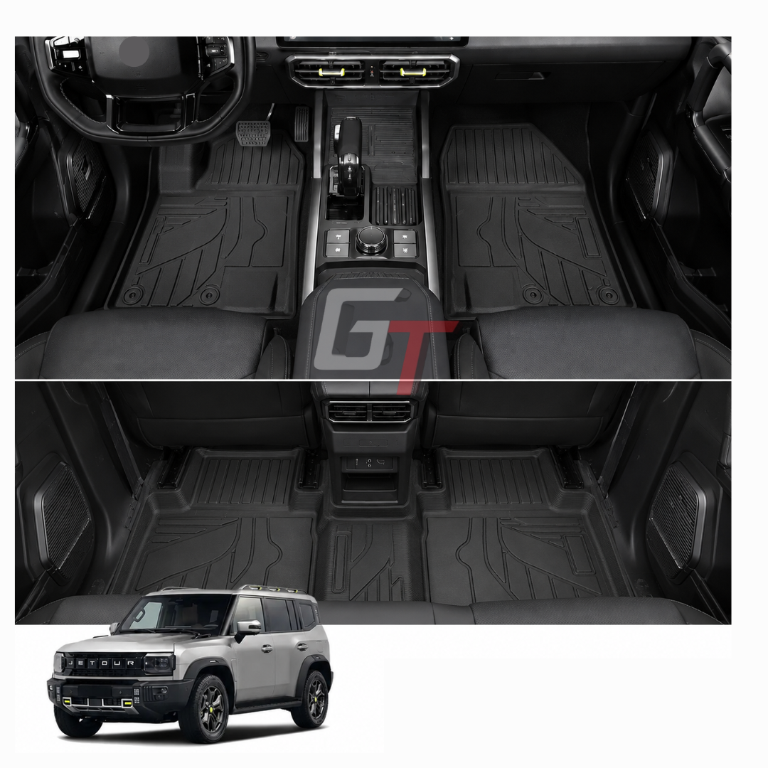 JETOUR T2 MOULDED RUBBER FLOOR MATS 3D - SET OF 3 (non oem)