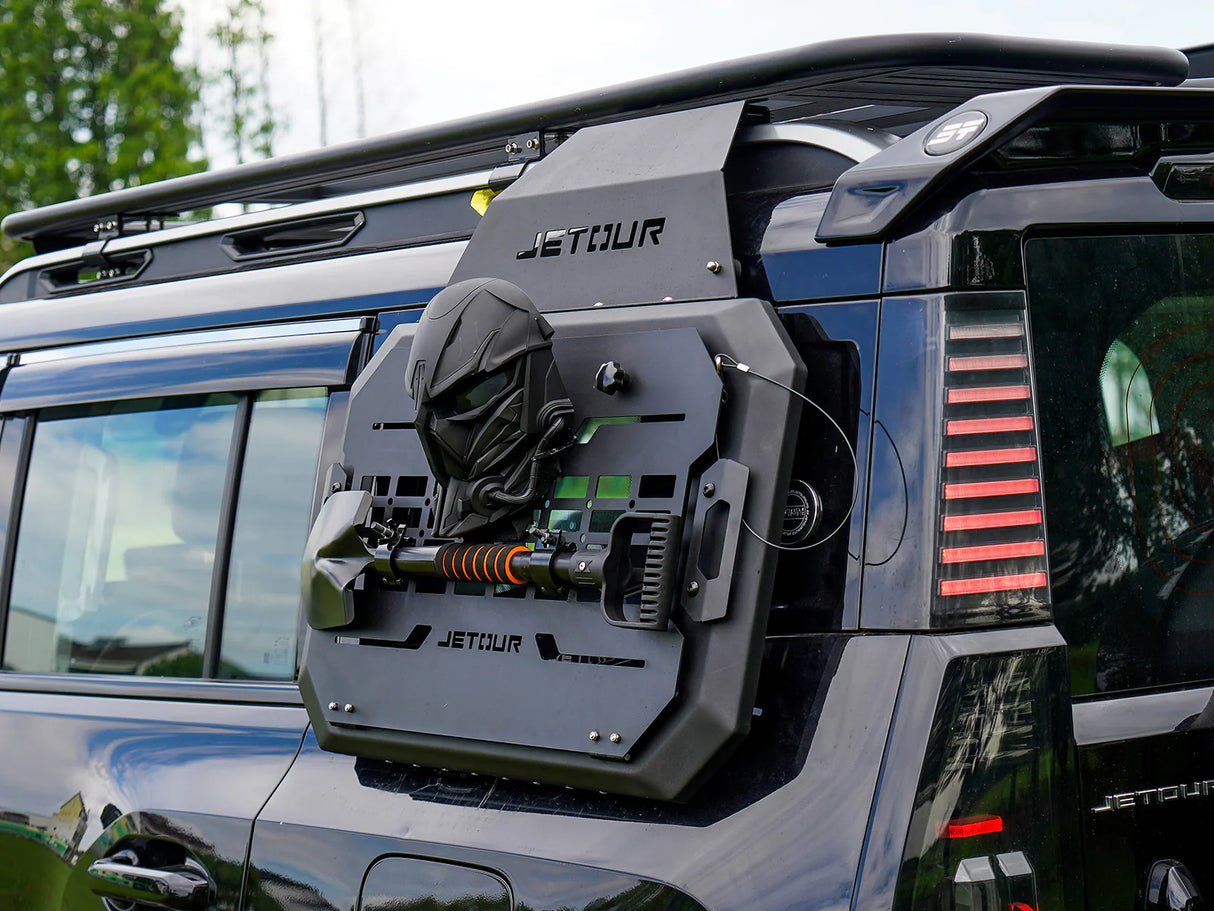 JETOUR T2 MOLLE STYLE SIDE PANEL-DARK KNIGHT EDITION WITH MASK AND SHOVEL (non oem)