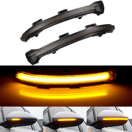 GOLF 7 SIDE MIRROR SMOKED LED SEQUENTIAL INDICATOR LIGHT (non oem)