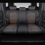 JETOUR T2- LUXURY SEAT COVERS BLACK & BROWN WITH WHITE TRIM(non oem)