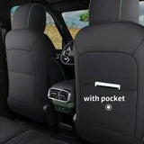JETOUR T2- LUXURY SEAT COVERS BLACK & BROWN WITH WHITE TRIM(non oem)
