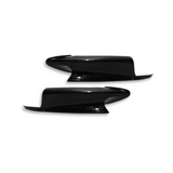 BM E92/E93 M3 GLOSS BLACK FRONT BUMPER SPLITTERS (non oem)