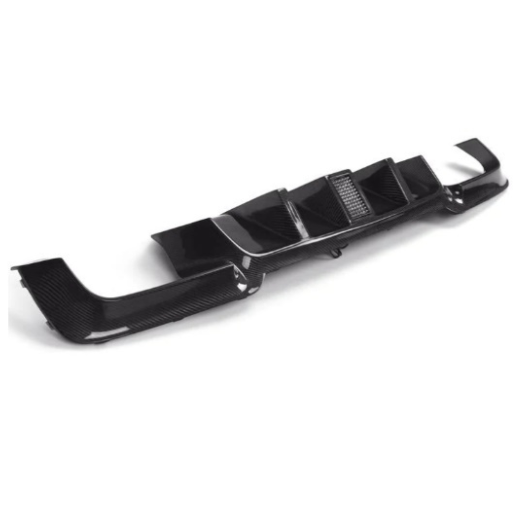 BM F10 M5 STYLE GLOSS BLACK REAR DIFFUSER WITH BRAKE LIGHT (non oem ...