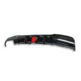 BM E90 SINGLE EXHAUST EXIT F1 INSPIRED L.E.D RAIN LIGHT GLOSS BLACK REAR DIFFUSER (non oem)