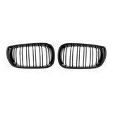 BM E46 GLOSS BLACK DOUBLE SLAT KIDNEY GRILLS (non oem)