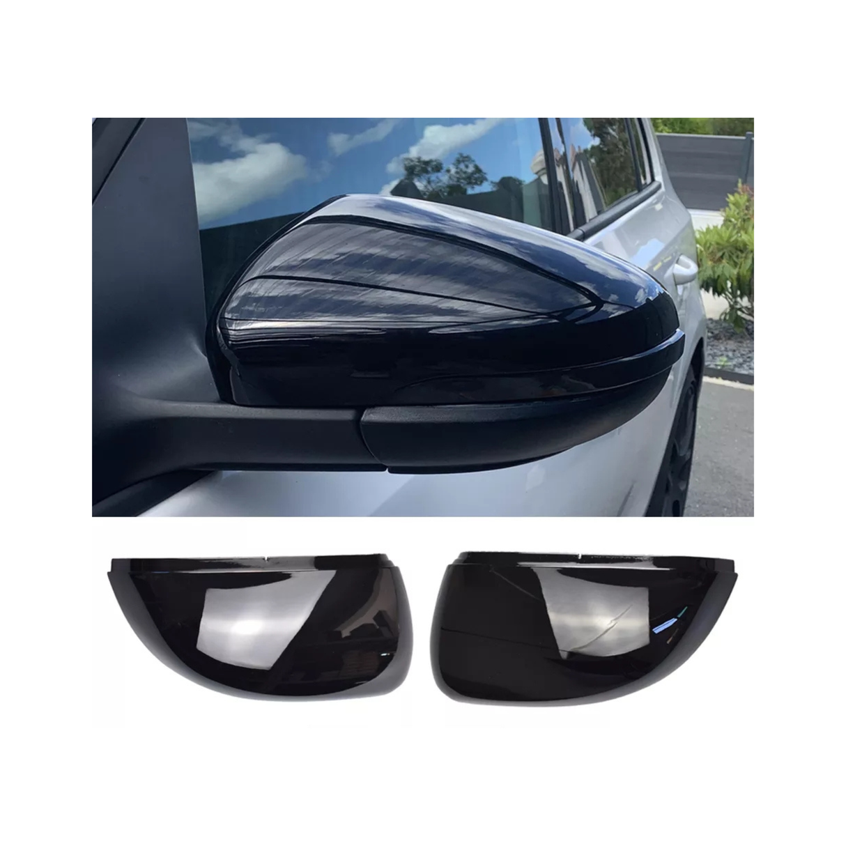 GOLF 6 CARBON FIBRE STICK ON MIRROR COVERS (non oem)